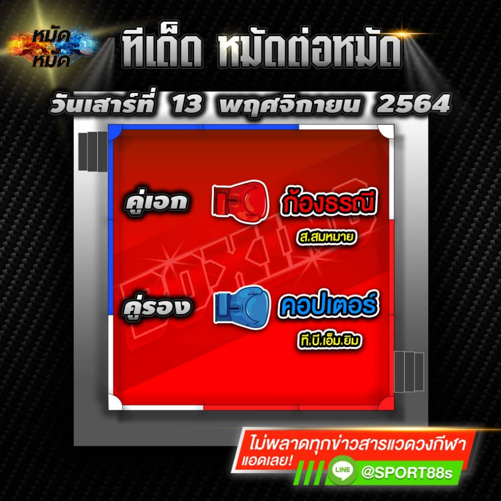ทีเด็ดมวย | ทีเด็ดแชมเปี้ยนส์ ศึกจ้าวมวยไทย