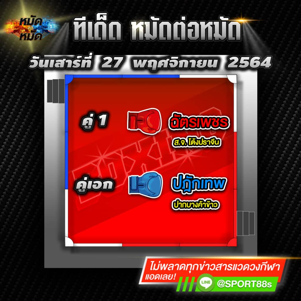 ทีเด็ดมวย | ทีเด็ดแชมเปี้ยนส์ ศึกจ้าวมวยไทย