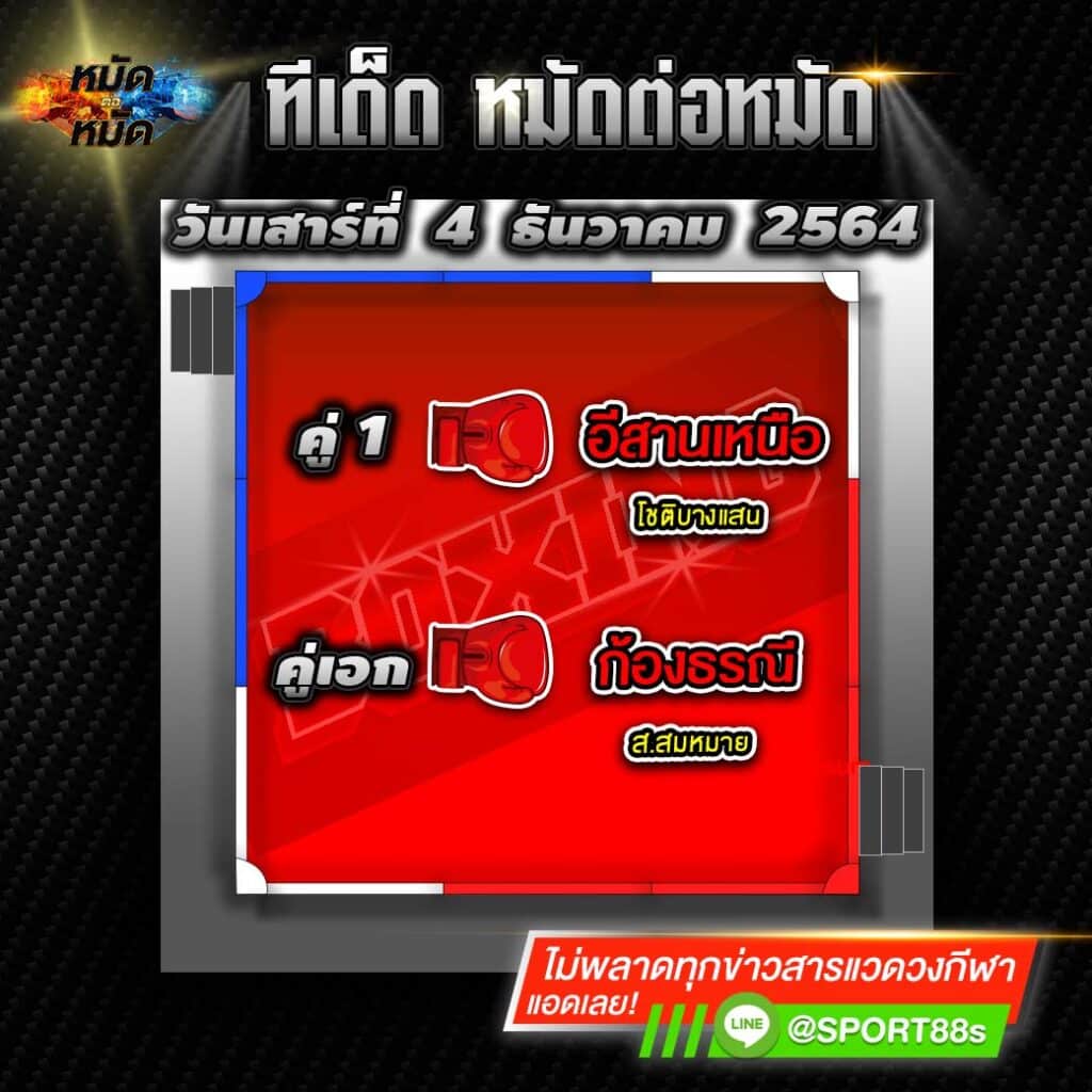 ทีเด็ดมวย | ทีเด็ดแชมเปี้ยนส์ ศึกจ้าวมวยไทย