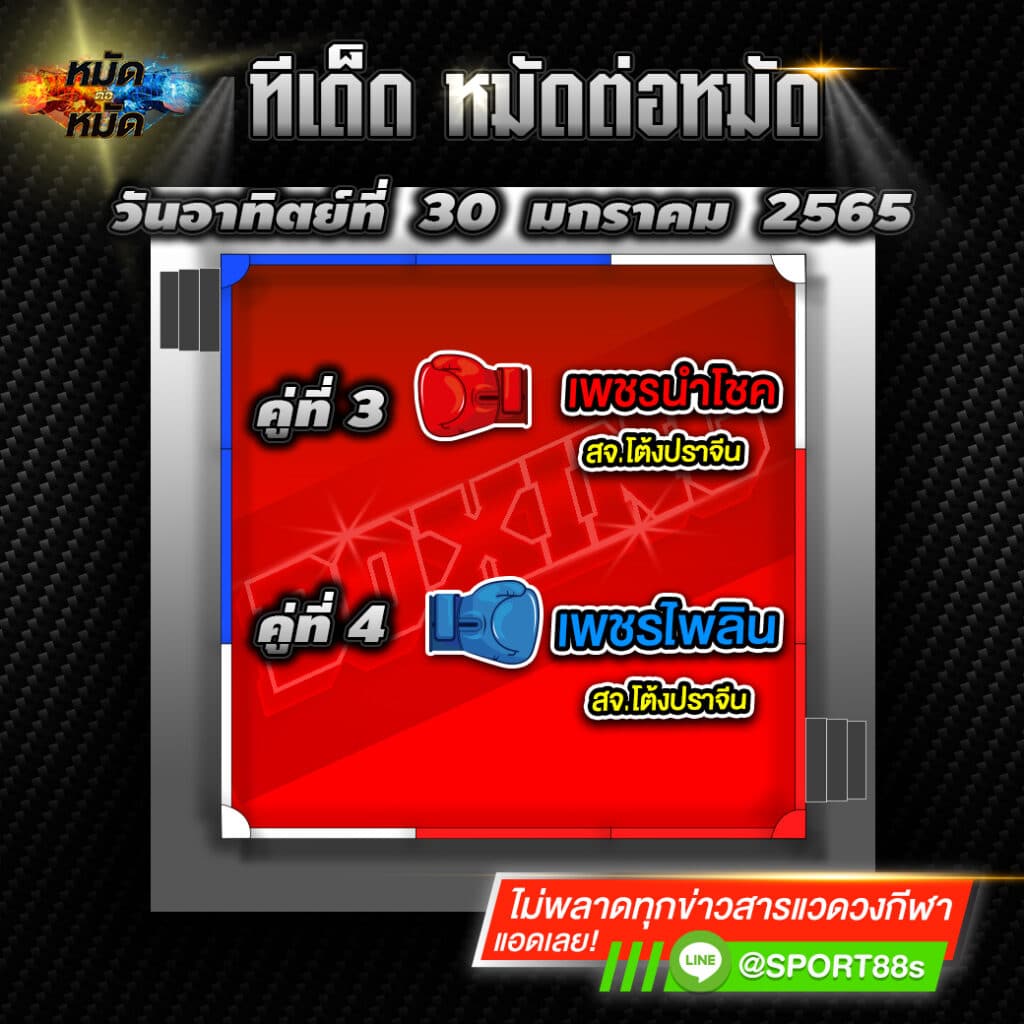 ทีเด็ดหมัดต่อหมัด ศึกมวยไทย7สี 30