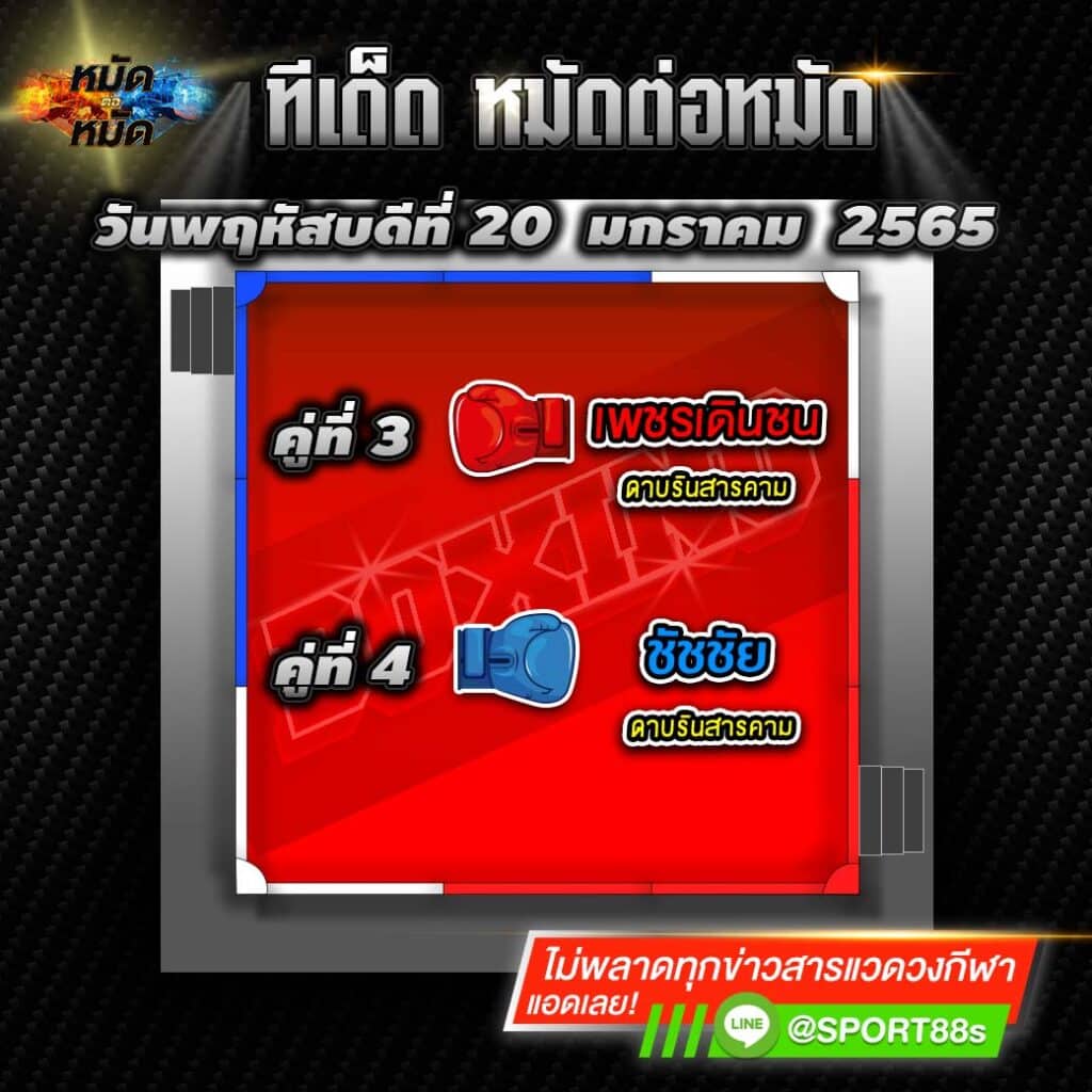 ทีเด็ดหมัดต่อหมัด ศึกเพชรยินดี 20
