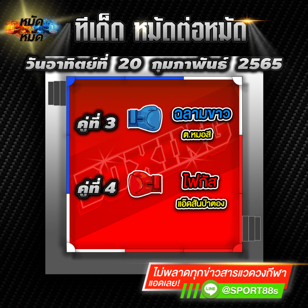 ทีเด็ดหมัดต่อหมัด ศึกมวยไทย7สี 20