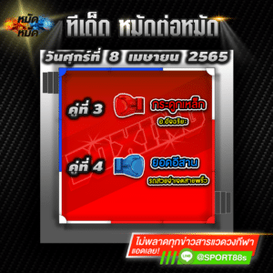 ทีเด็ดหมัดต่อหมัด ศึกมวยมันส์วันศุกร์ วันนี้ 8