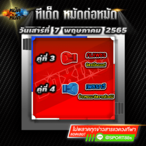 ทีเด็ดหมัดต่อหมัด ศึกจิตรเมืองนนท์ วันนี้ 07