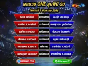 ผลมวย